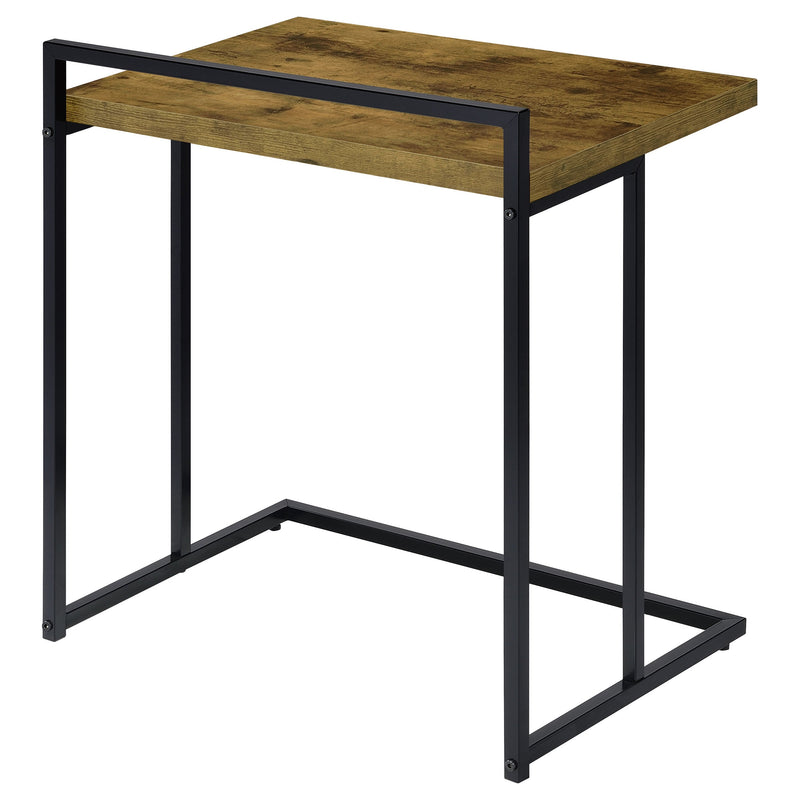 Dani Rectangular C-Shaped Sofa Side Table High Gloss