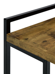 Dani Rectangular C-Shaped Sofa Side Table High Gloss