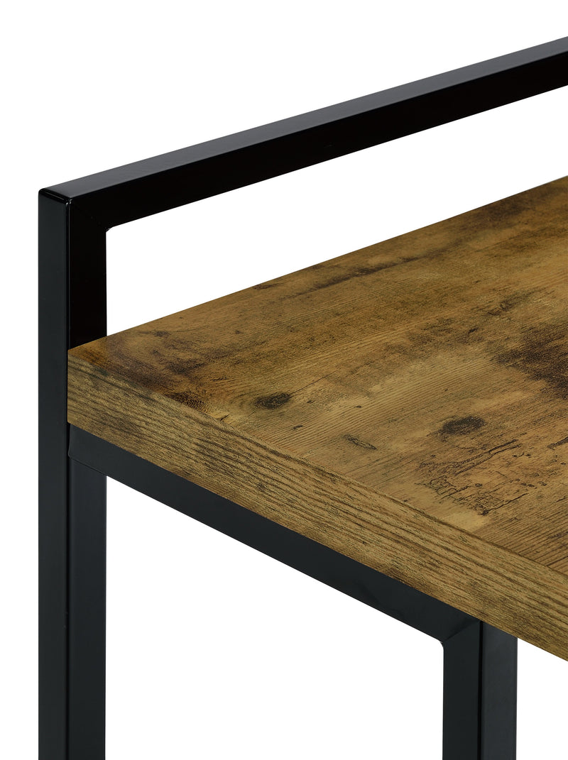 Dani Rectangular C-Shaped Sofa Side Table High Gloss