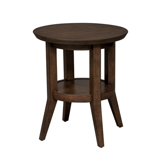 Ventura Blvd - Round End Table - Dark Brown