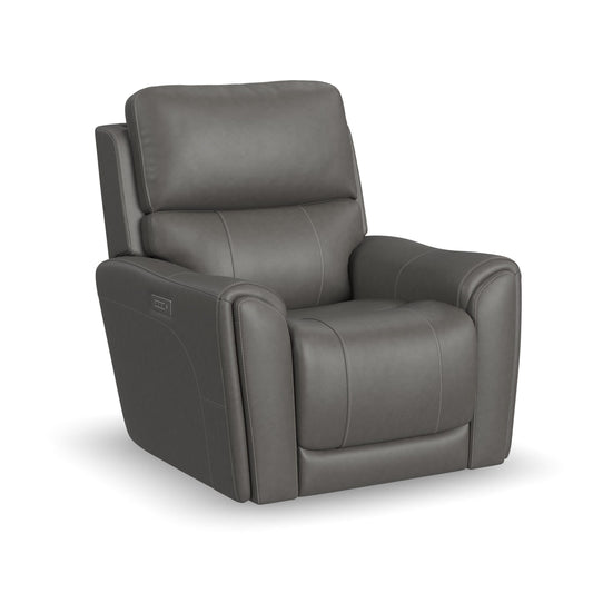 Flexsteel Carter Power Recliner with Power Headrest & Lumbar