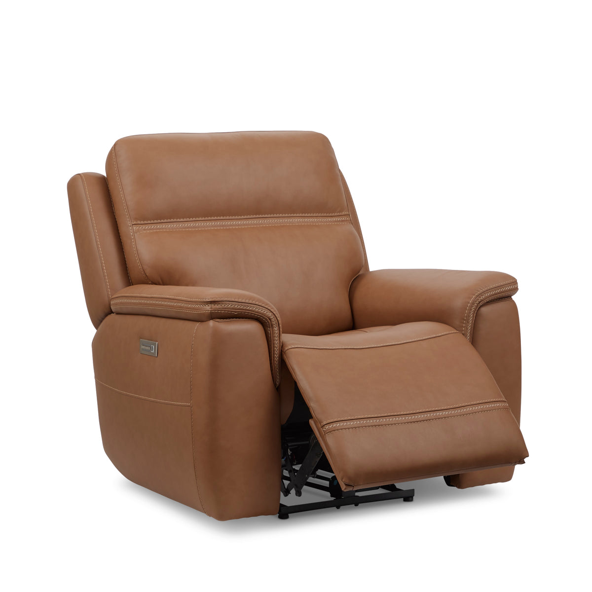 Flexsteel Sawyer Power Recliner with Power Headrest & Lumbar
