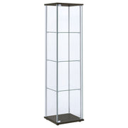 Bellatrix 4-shelf Clear Glass Curio Cabinet