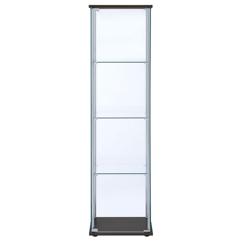 Bellatrix 4-shelf Clear Glass Curio Cabinet