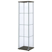 Bellatrix 4-shelf Clear Glass Curio Cabinet