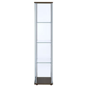 Bellatrix 4-shelf Clear Glass Curio Cabinet