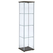 Bellatrix 4-shelf Clear Glass Curio Cabinet