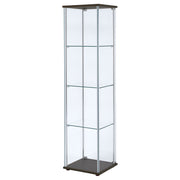 Bellatrix 4-shelf Clear Glass Curio Cabinet