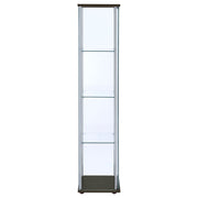 Bellatrix 4-shelf Clear Glass Curio Cabinet
