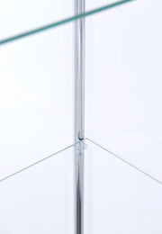 Bellatrix 4-shelf Clear Glass Curio Cabinet
