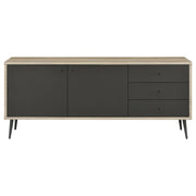 Maeve 2-door Engineered Wood Cabinet Antique Pine and Grey