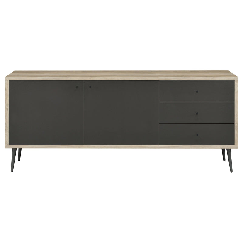 Maeve 2-door Engineered Wood Cabinet Antique Pine and Grey