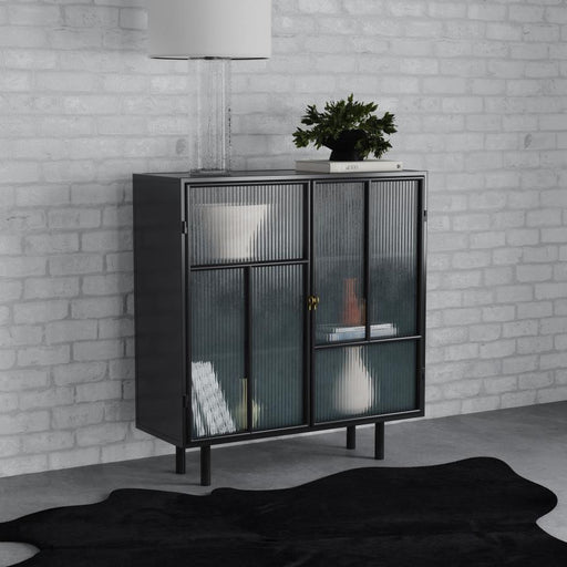 Dalia 2-door Accent Storage Cabinet with Shelving Black Default Title