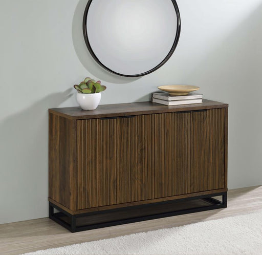 Ryatt 4-door Engineered Wood Accent Cabinet Dark Pine Default Title