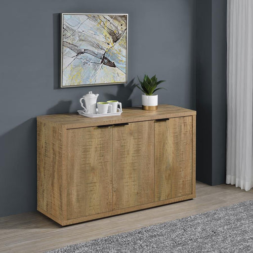 Pepita 3-door Engineered Wood Accent Cabinet Mango Brown Default Title