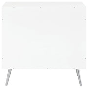 Nieta 2-door Engineered Wood Accent Cabinet White High Gloss