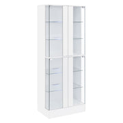 Cabra 4-door LED Curio Display Cabinet High Gloss
