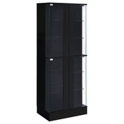 Cabra 4-door LED Curio Display Cabinet High Gloss