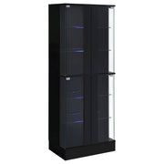 Cabra 4-door LED Curio Display Cabinet High Gloss