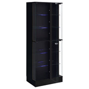 Cabra 4-door LED Curio Display Cabinet High Gloss
