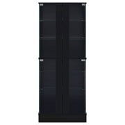 Cabra 4-door LED Curio Display Cabinet High Gloss
