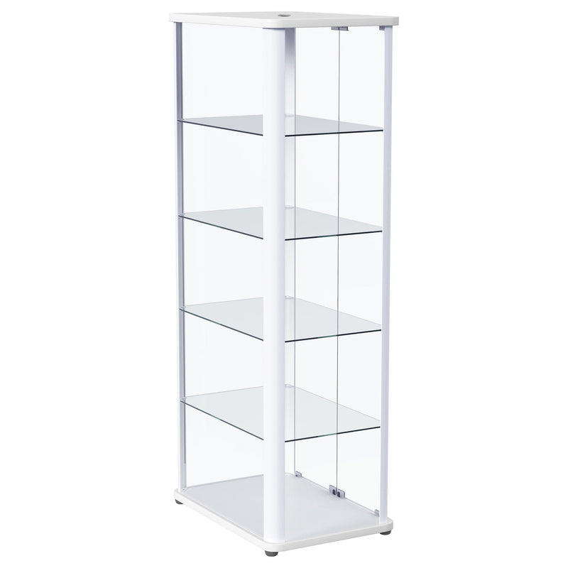 Aero 5-shelf Display Curio Cabinet with LED