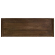 Ornelas 46-inch Console Table with Slatted Shelf Mango Brown