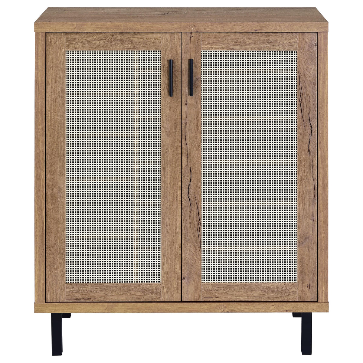 Teller 2-door Shoe Storage Cabinet Natural Oak