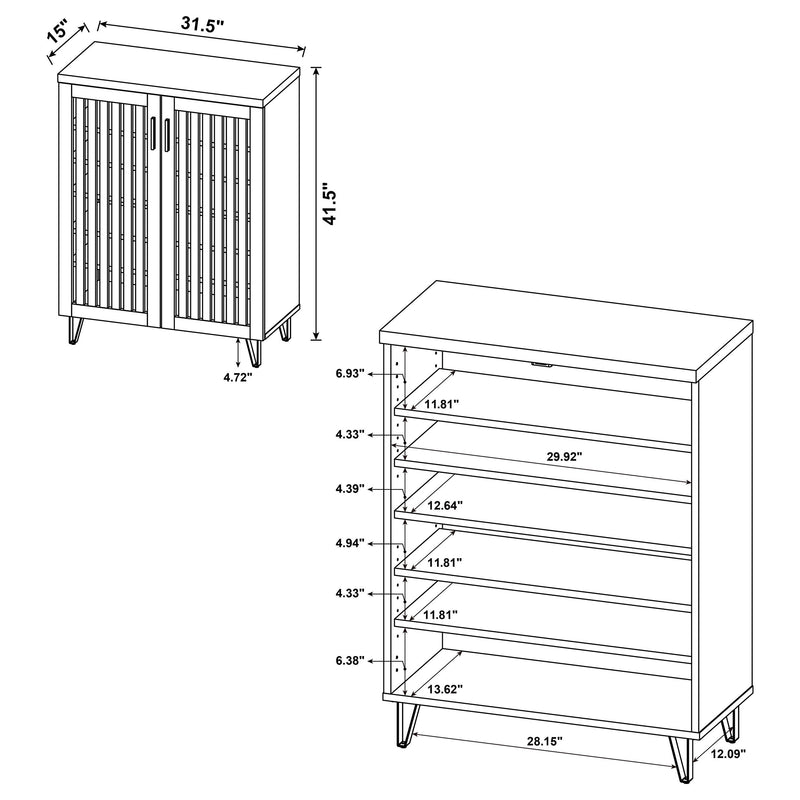Brixton 2-door Entryway Shoe Storage Cabinets
