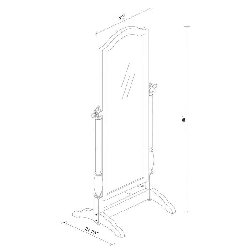 Cabot Wood Adjustable Full Length Cheval Mirror