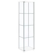 Bellatrix 4-shelf Clear Glass Curio Cabinet