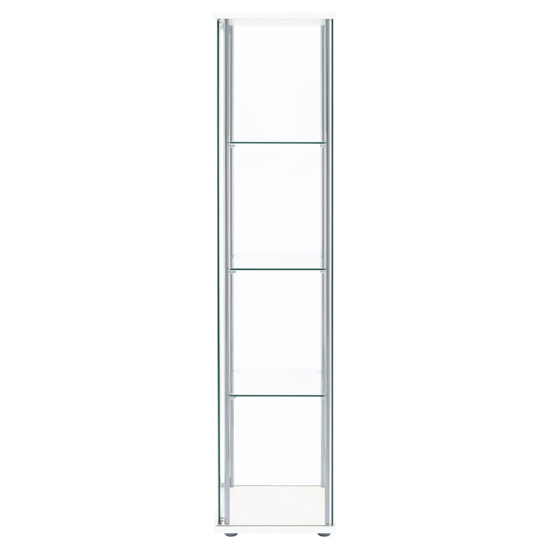 Bellatrix 4-shelf Clear Glass Curio Cabinet
