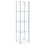 Bellatrix 4-shelf Clear Glass Curio Cabinet