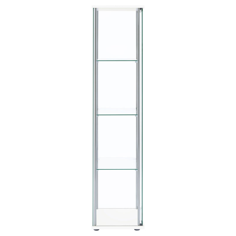 Bellatrix 4-shelf Clear Glass Curio Cabinet