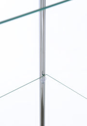 Bellatrix 4-shelf Clear Glass Curio Cabinet