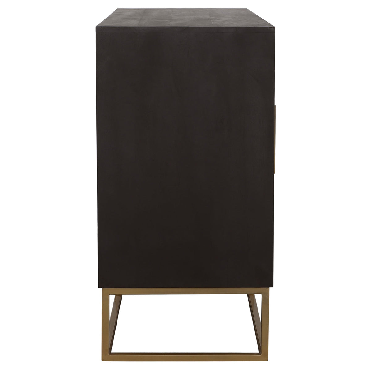 Zara 2-door 57-inch Wood Accent Storage Cabinet Black Walnut