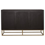 Zara 2-door 57-inch Wood Accent Storage Cabinet Black Walnut