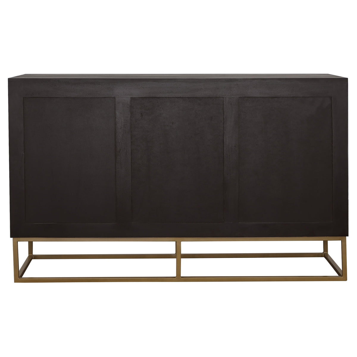 Zara 2-door 57-inch Wood Accent Storage Cabinet Black Walnut