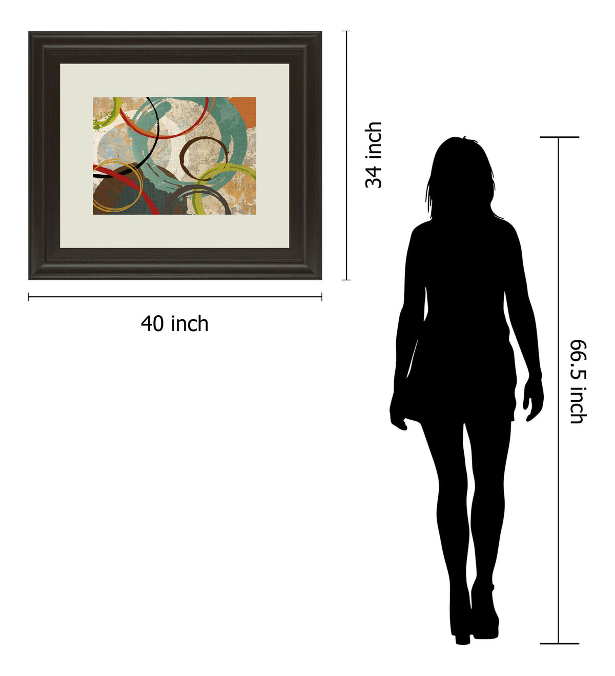 Away We Go Il By Katrina Craven - Framed Print Wall Art - Beige