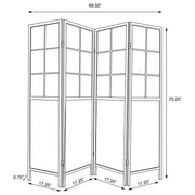 Edwards 4-Panel Room Divider Folding Shoji Screen Natural