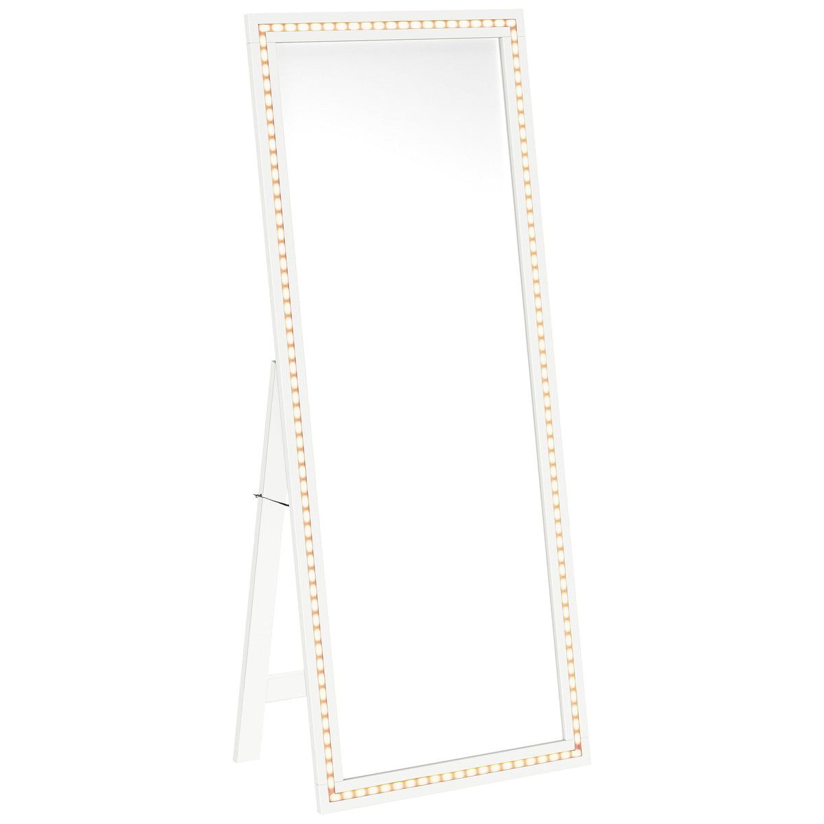 Windrose 28 x 67 Inch Tempered LED Standing Mirror