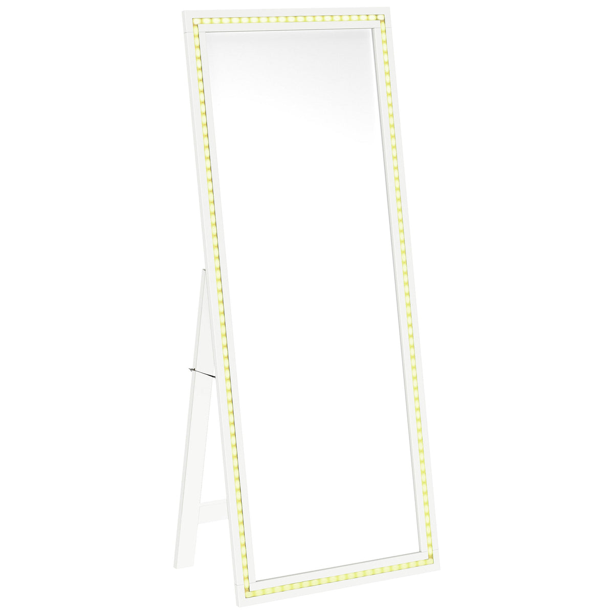 Windrose 28 x 67 Inch Tempered LED Standing Mirror