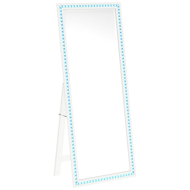 Windrose 28 x 67 Inch Tempered LED Standing Mirror
