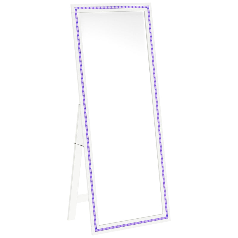 Windrose 28 x 67 Inch Tempered LED Standing Mirror