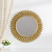 Tuscany 35 x 35 Inch Sunburst Wall Mirror Gold Default Title