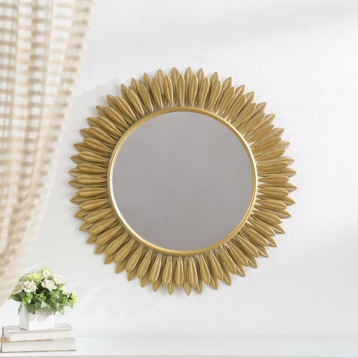 Tuscany 35 x 35 Inch Sunburst Wall Mirror Gold Default Title