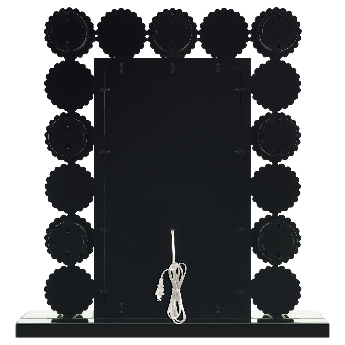 Aghes Vanity Mirror with Lighting Silver