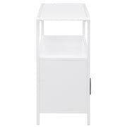 Amherst 2-door Radio Weave Cane Metal Accent Cabinet