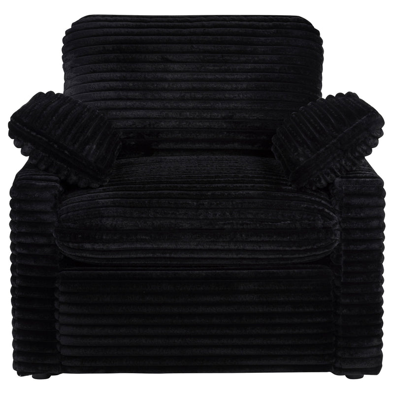 Collins Upholstered Power Recliner Chair Black