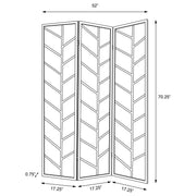Mila 3-Panel Room Divider Folding Shoji Screen Walnut